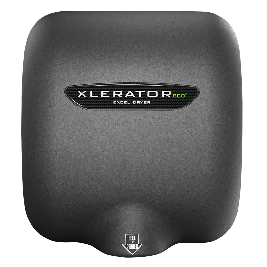Excel Dryer Hand Dryer, 11 3/4" Wide, 208/277V - 208/277 Graphite Textured Cover Energy-Efficient No-Heat