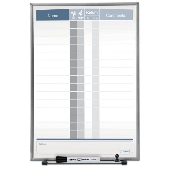 Quartet Z33703 In-Out Board, 11" Wide