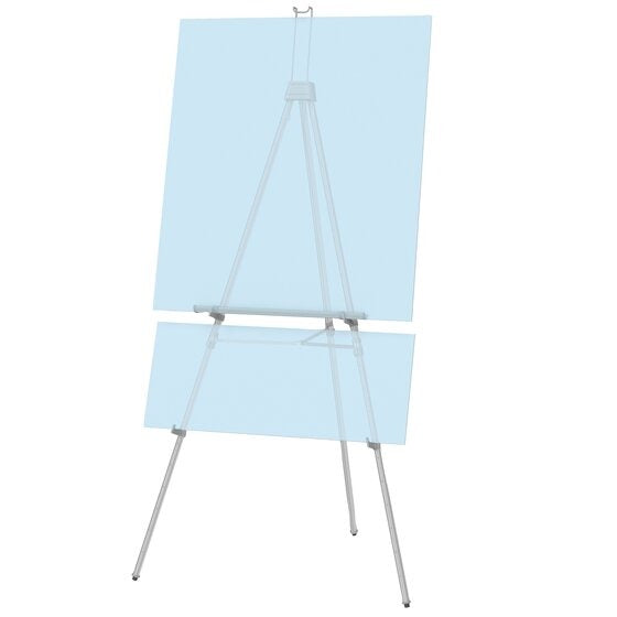 Quartet 55EX Aluminum Display Easel, 45 lb. Capacity, Silver - Default Title