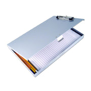 Saunders 45300 Aluminum Storage Clipboard, 9 1/4" x 13 1/2", Gray