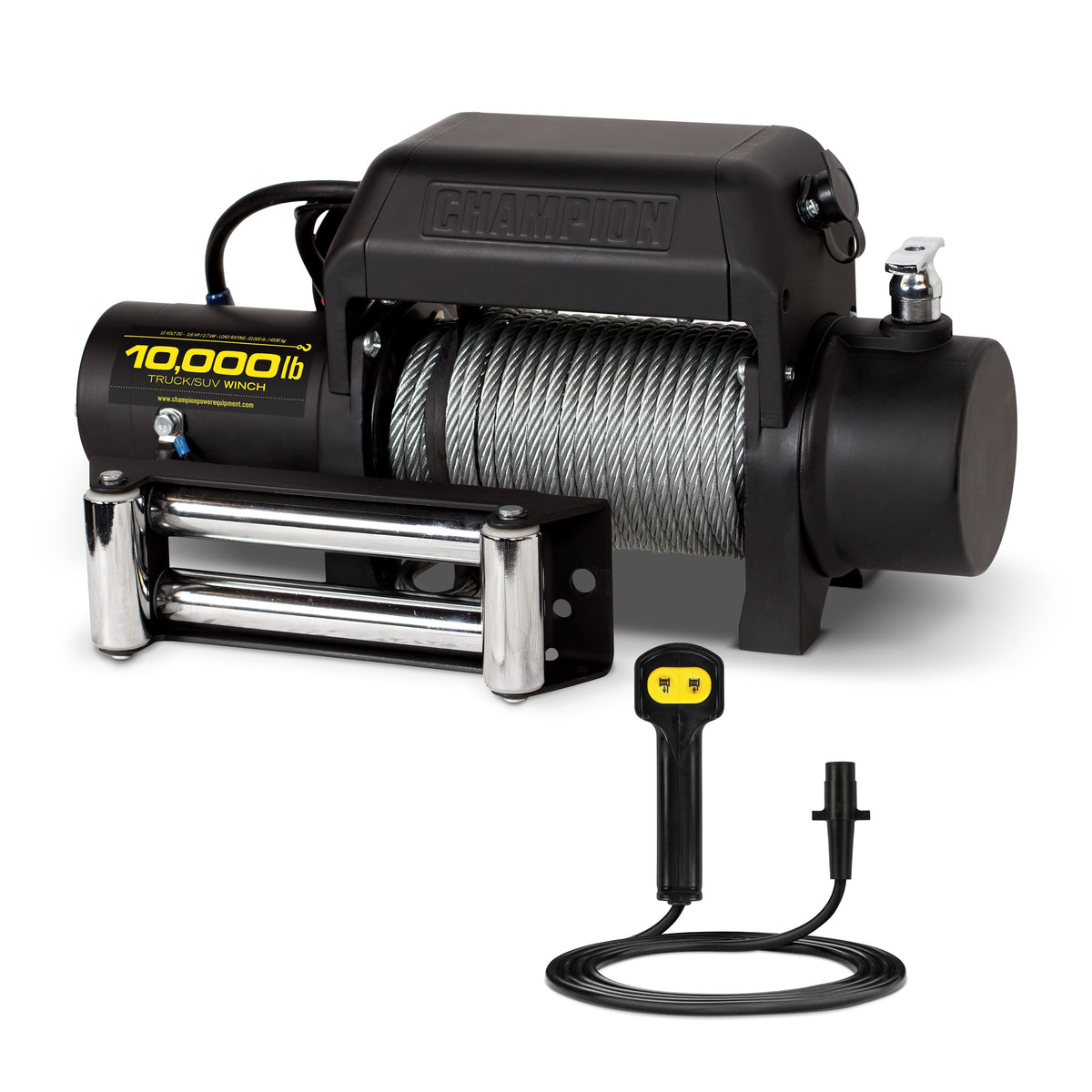 Champion Power Equipment 11008 Winch Kit, 5 5/8" x 21 15/16", Black - Default Title