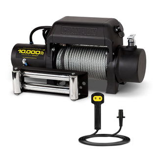 Champion Power Equipment 11008 Winch Kit, 5 5/8" x 21 15/16", Black - Default Title
