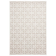 Abani ART160A-6 Polypropylene Area Rug, 72" x 108", Beige - Default Title