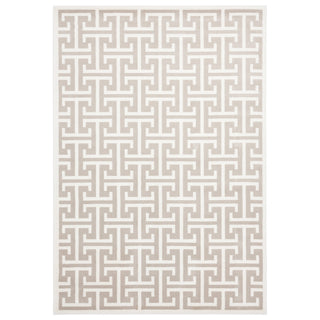 Abani ART160A-6 Polypropylene Area Rug, 72" x 108", Beige - Default Title