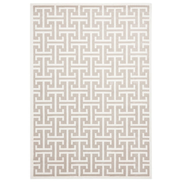 Abani ART160A-6 Polypropylene Area Rug, 72" x 108", Beige - Default Title