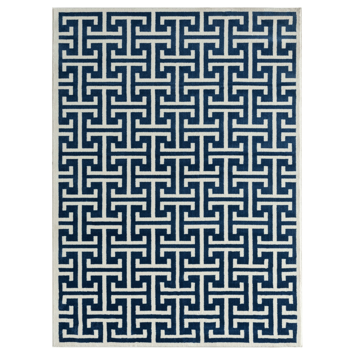 Abani ART160B-8 Polypropylene Area Rug, 93" x 122" - Default Title