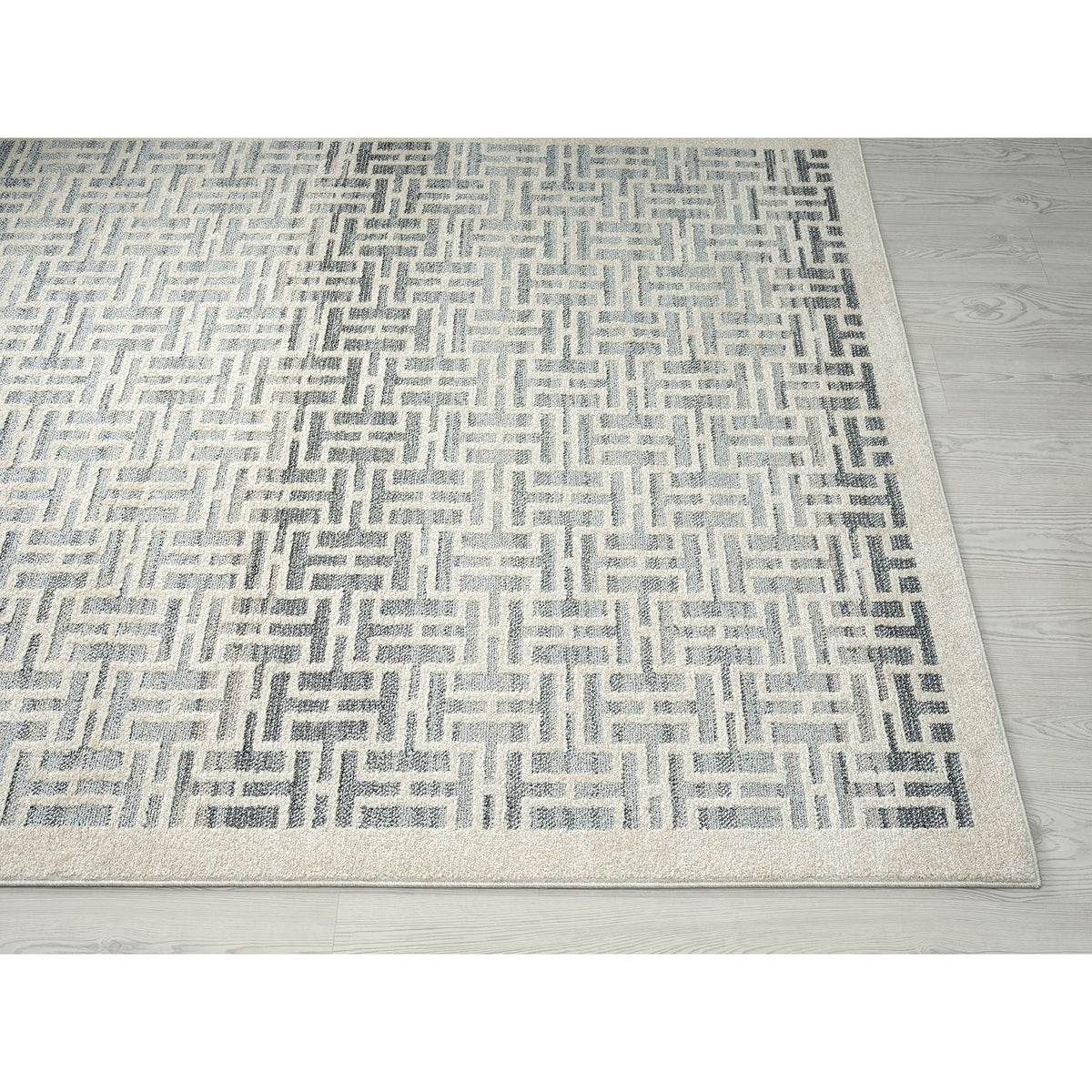 Abani CAB140A-6 Polypropylene Area Rug, 72" x 108", Gray - photo 4