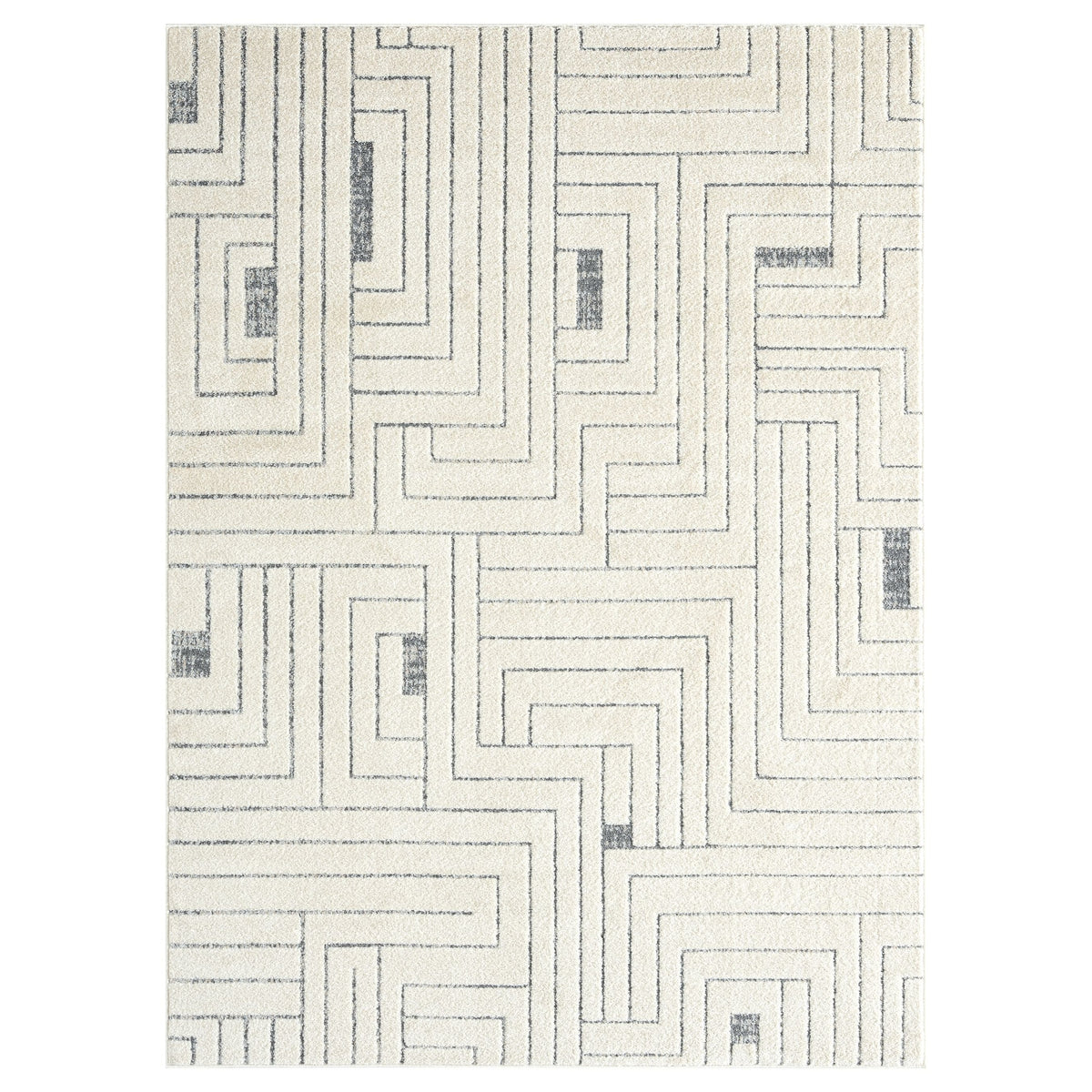 Abani CAB160A-4 Polypropylene Area Rug, 48" x 72" - Default Title