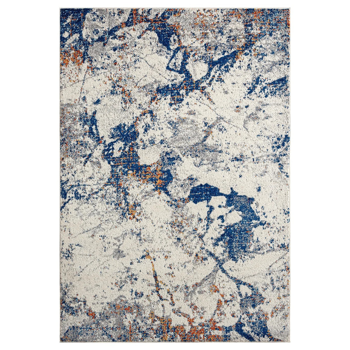 Abani CAS170A-5 Polypropylene Area Rug, 63" x 90", Gray - Default Title