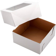 Wilton 191006406 Cardboard Bakery Box, 12" x 12", White, 2/Case - Default Title