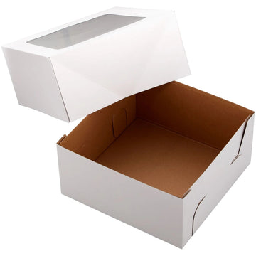 Wilton 191006406 Cardboard Bakery Box, 12" x 12", White, 2/Case - Default Title