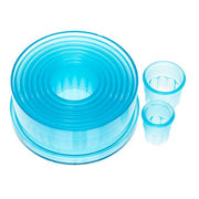 Ateco Plastic Cutter Set, 1 2/5" High - Blue
