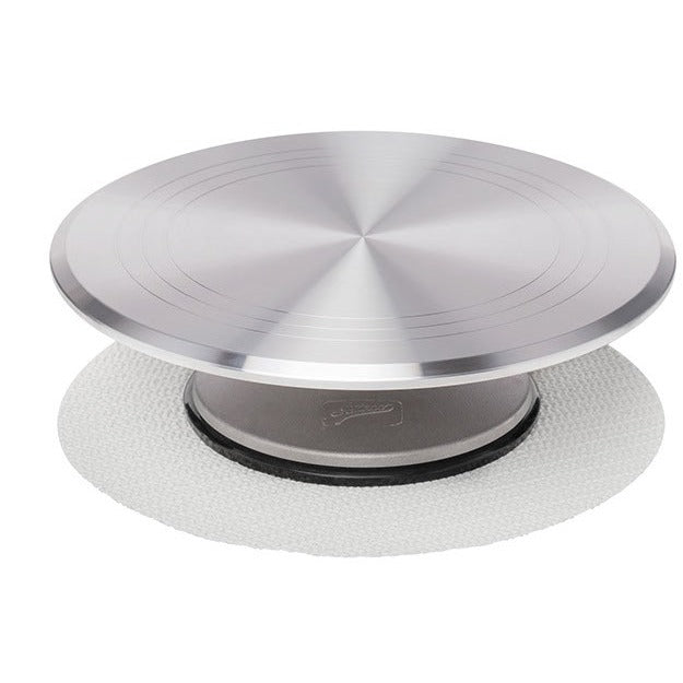 Ateco 613 Aluminum Cake Stand, 12" Diameter, Silver - Default Title