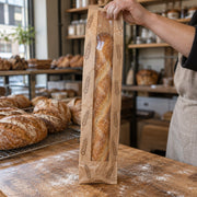 Choice Kraft Paper Bread Bag - in use