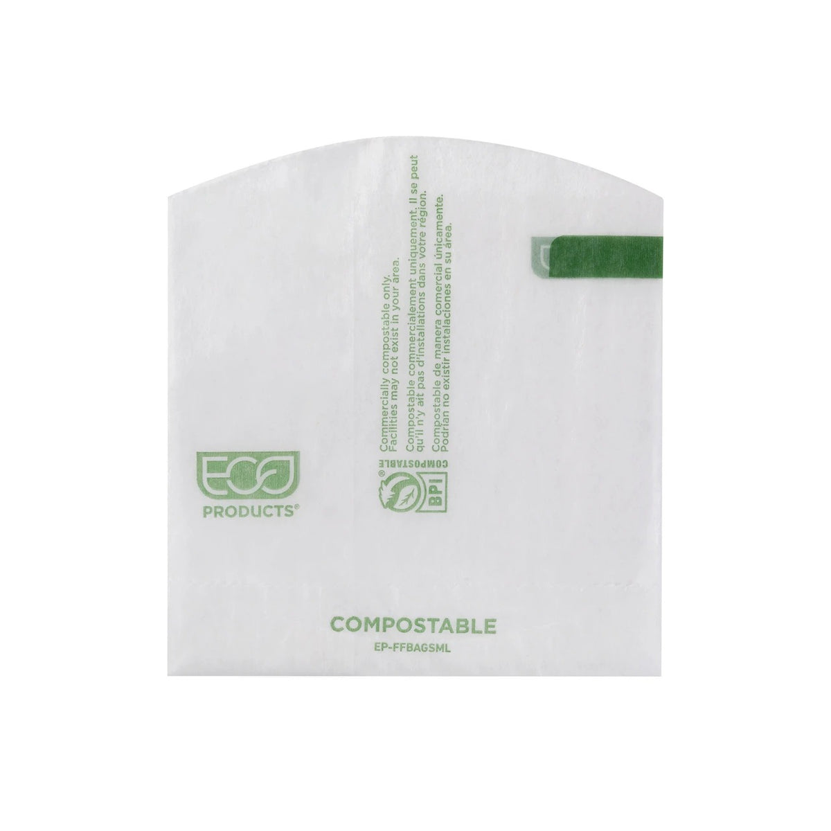 Eco-Products Wax Paper French Fry Bag, 4 1/2" High, White, 1,000/Case - photo 5