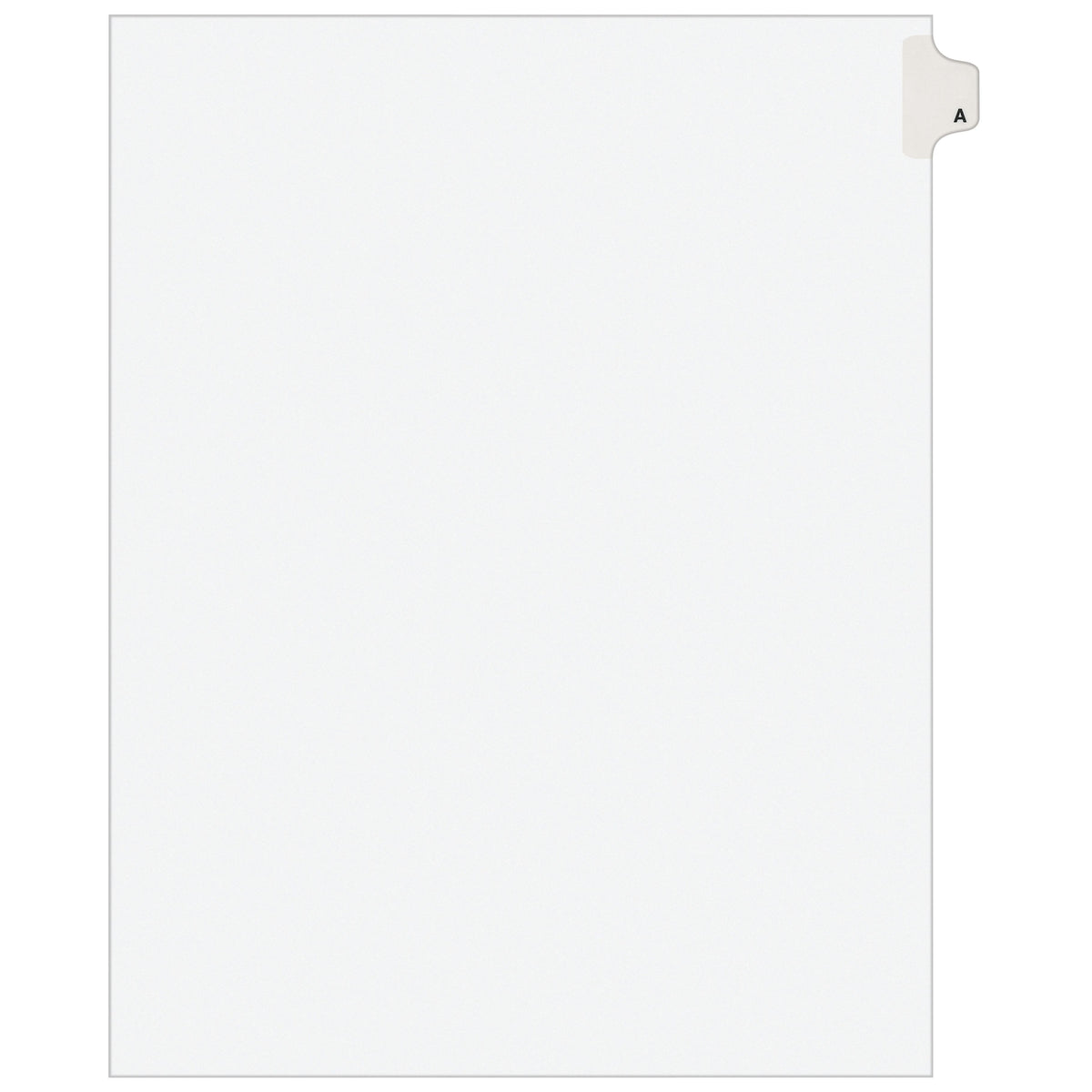 Avery Post Consumer Divider, Letter, White, 25/Pack - A