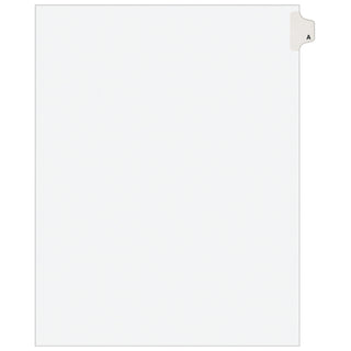 Avery Post Consumer Divider, Letter, White, 25/Pack - A