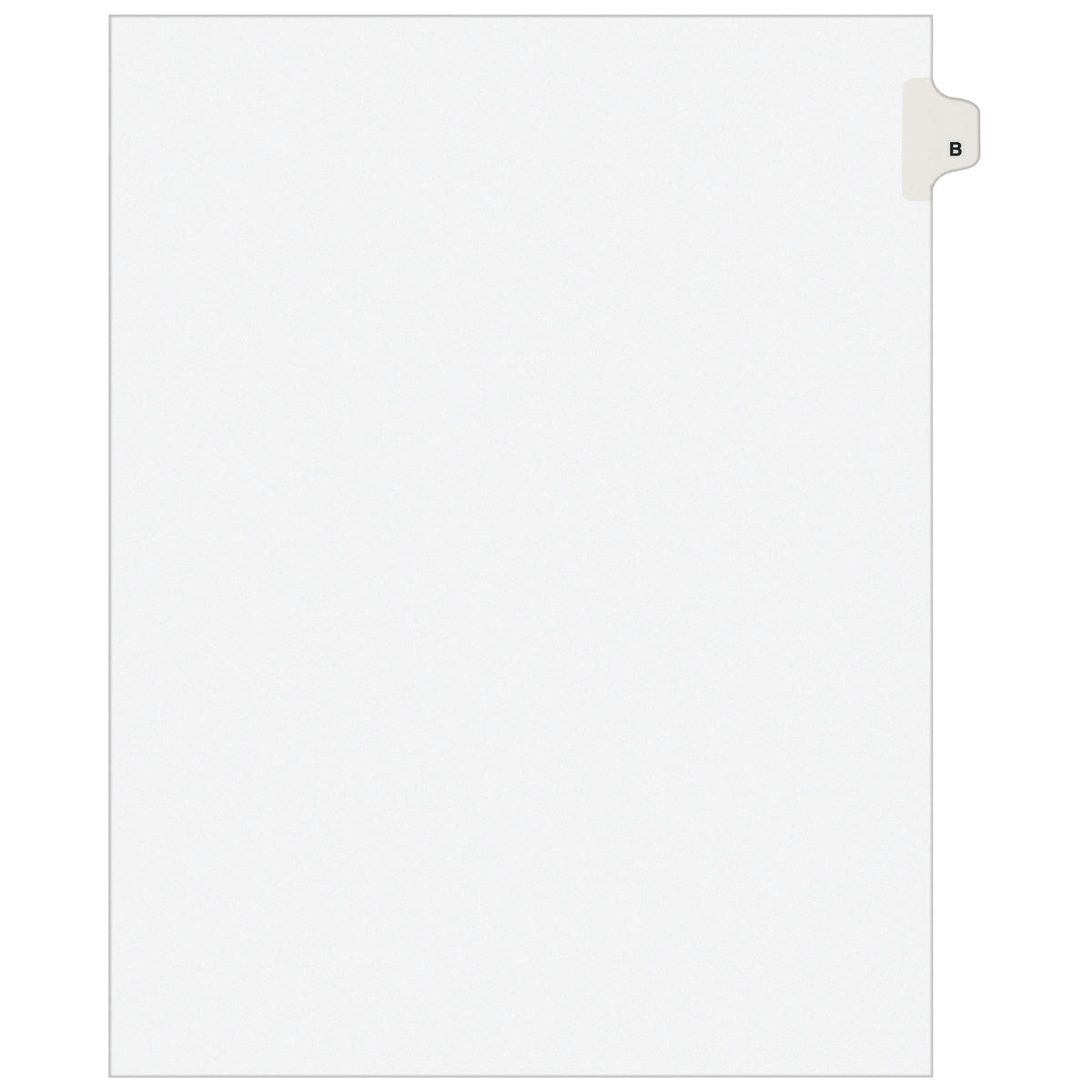 Avery Post Consumer Divider, Letter, White, 25/Pack - B