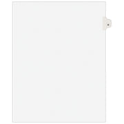 Avery Post Consumer Divider, Letter, White, 25/Pack - D