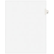 Avery Post Consumer Divider, Letter, White, 25/Pack - E
