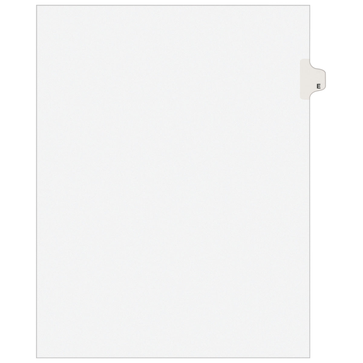 Avery Post Consumer Divider, Letter, White, 25/Pack - E