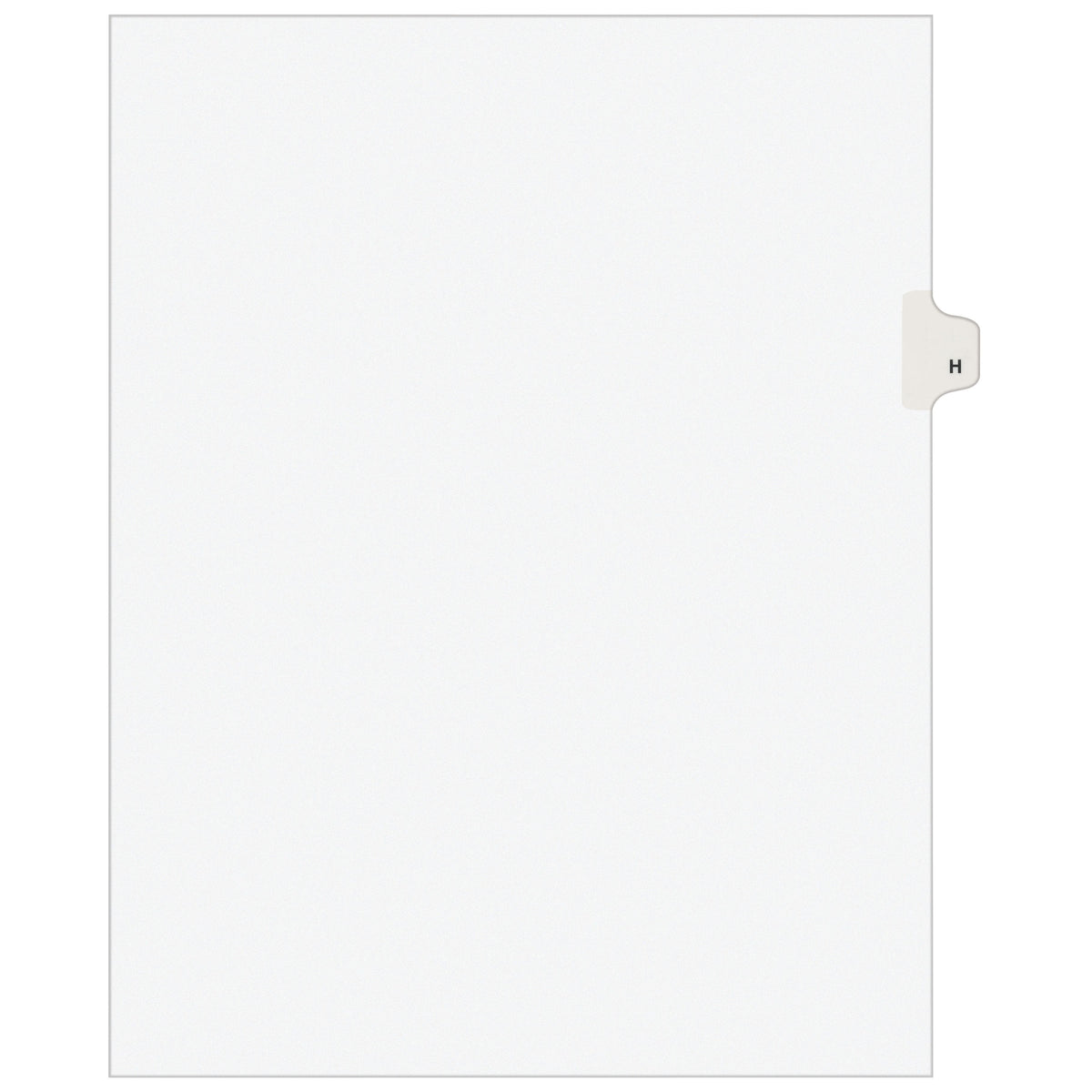 Avery Post Consumer Divider, Letter, White, 25/Pack - H