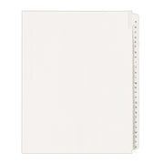 Avery Post Consumer Divider, Letter, White - 1700 A-Z Single Letter