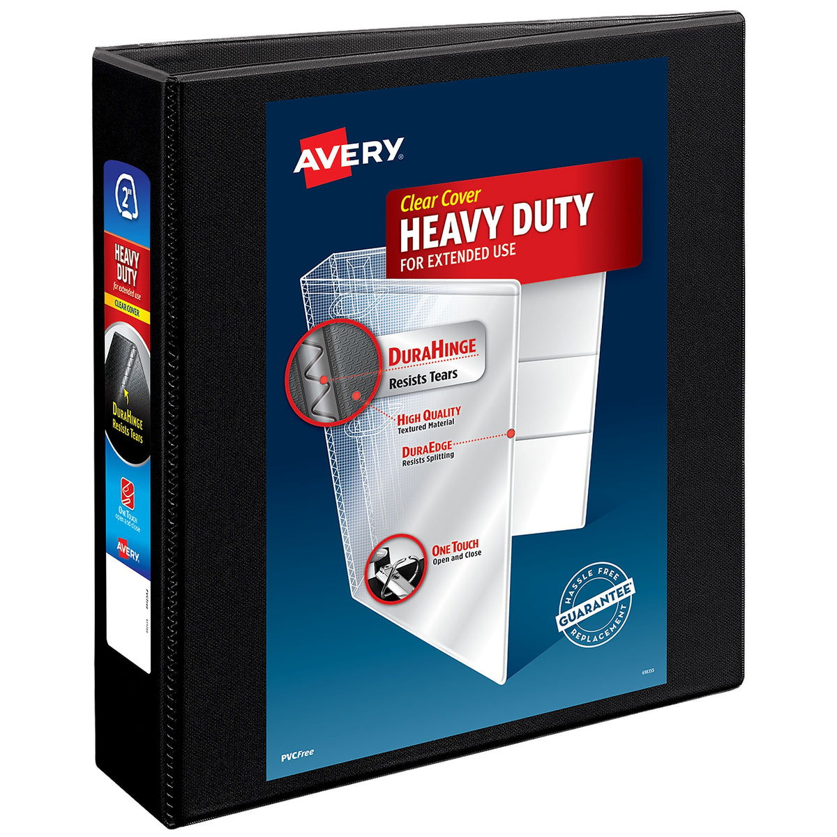Avery Polypropylene Heavy-Duty Binder, Letter, Black - 5500 2"