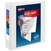 Avery Polypropylene Heavy-Duty Binder, Letter, White - 5504 2"