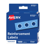 Avery PVC Reinforcement Label, Clear - 1,000/Pack