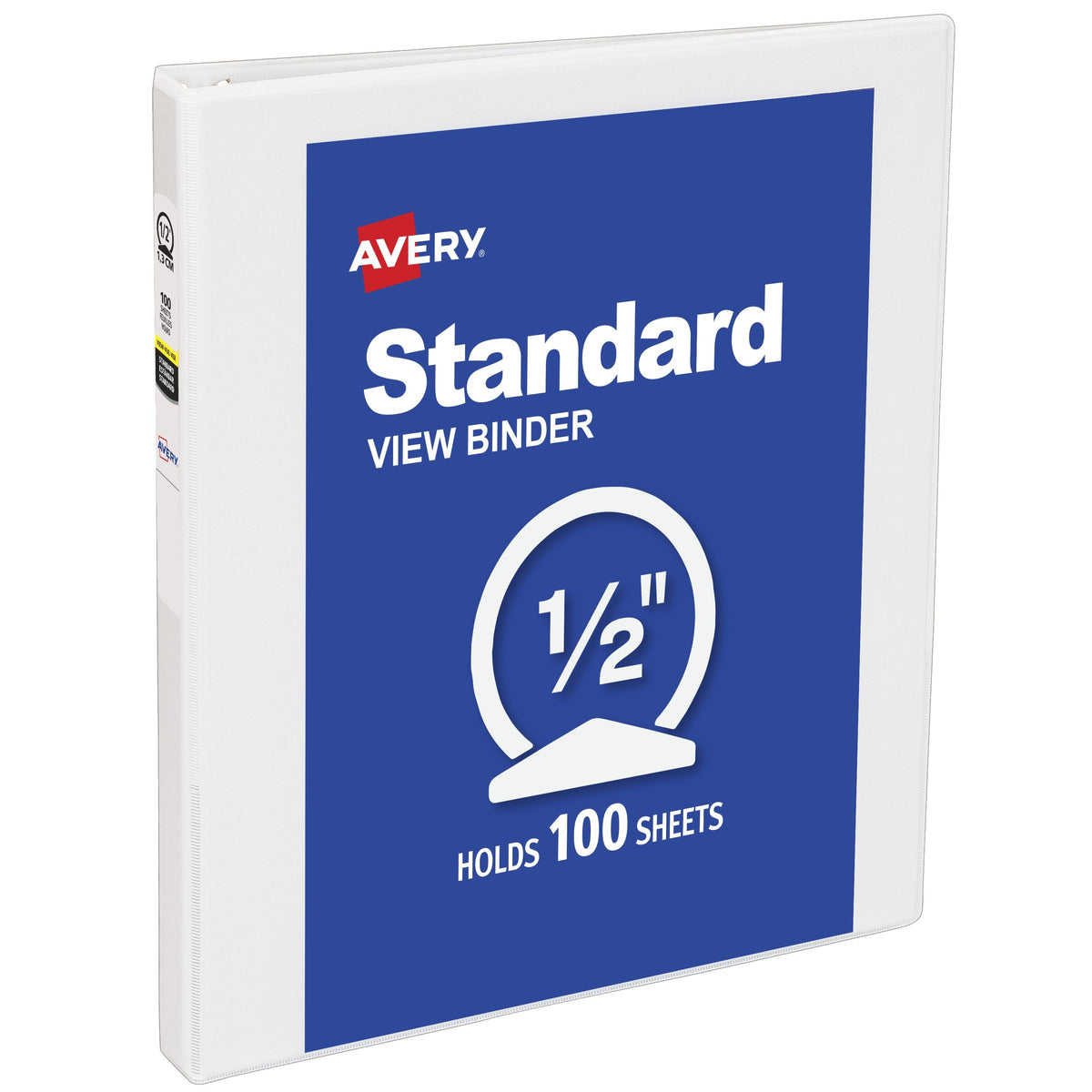 Avery Vinyl Standard Binder, Letter, White - 100 Sheets