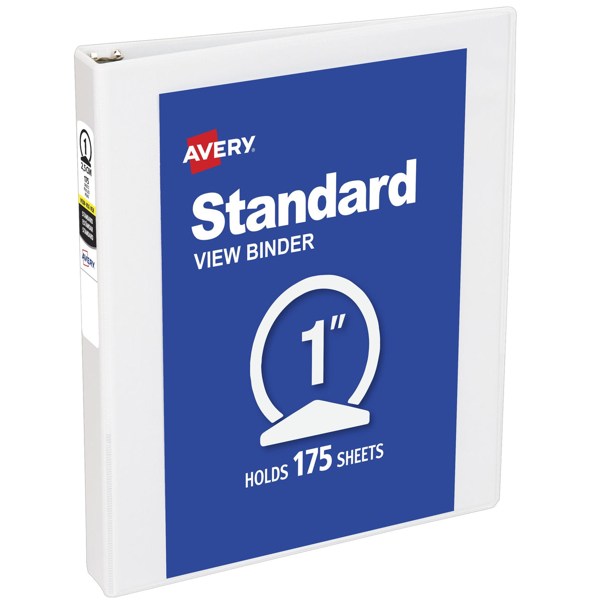 Avery Vinyl Standard Binder, Letter, White - 175 Sheets