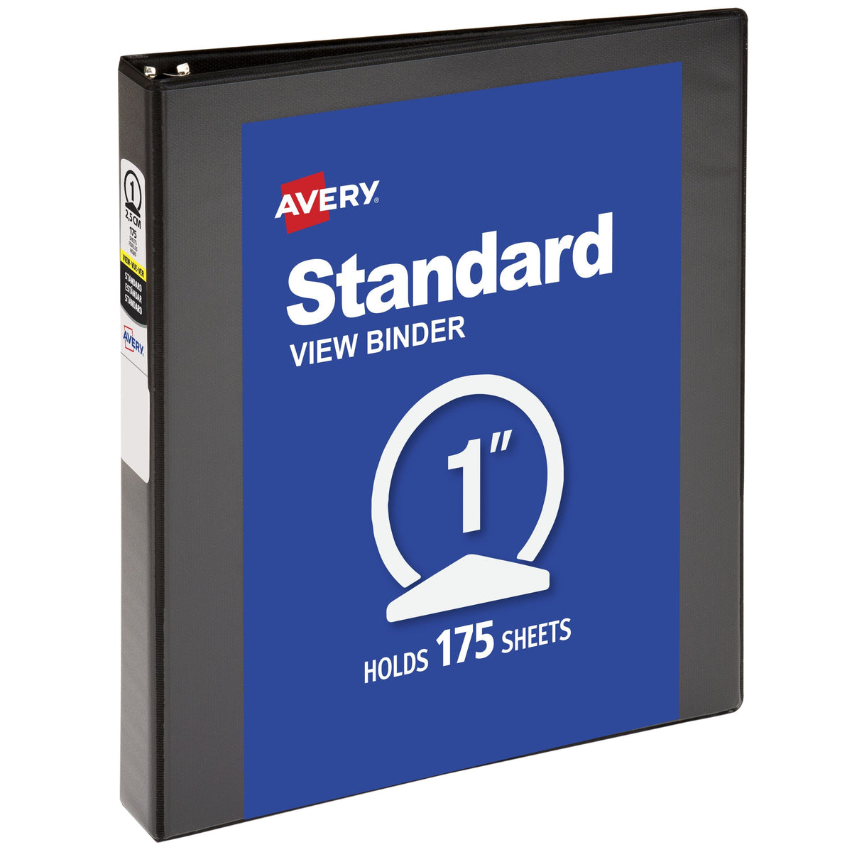 Avery Vinyl Standard Binder, Letter, Black - 175 Sheets
