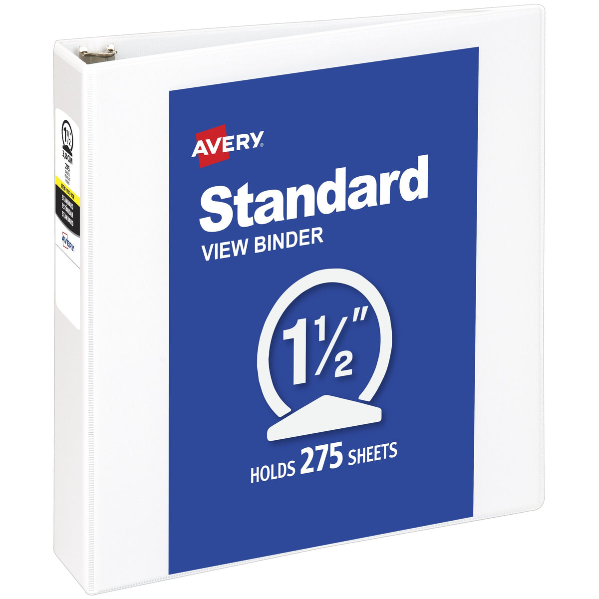 Avery Vinyl Standard Binder, Letter, White - 275 Sheets