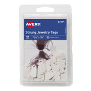 Avery 06731 Cardstock Tag, 3/8" x 13/16", White, 100/Pack - Default Title