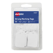 Avery Cardstock Marking Tag, White - 1 3/4"