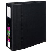 Avery Vinyl Binder, Letter, Black - 8901 5" Locking Thumb Notch