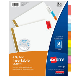 Avery 11123 Post Consumer Divider, Letter, Assorted - Default Title
