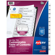 Avery Post Consumer Divider, Letter - White