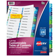 Avery 11321 Post Consumer Divider, 8 1/2" x 11", Assorted - Default Title