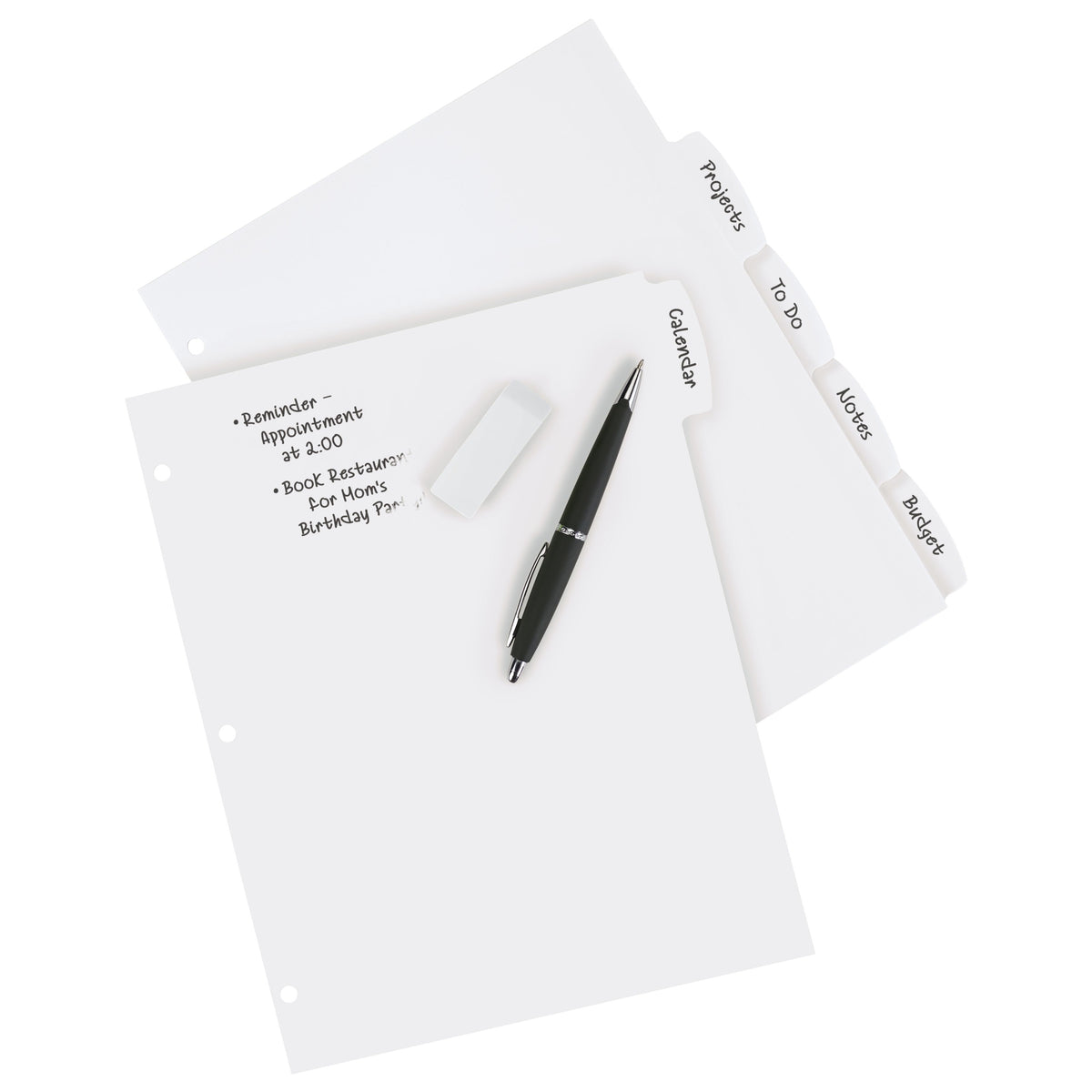 Avery 16370 Plastic Divider, Letter, White - Default Title