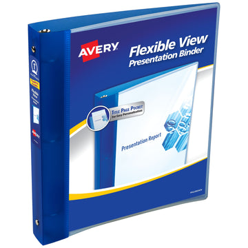 Avery 17675 Polypropylene Flexi-View Binder, 175 Sheets, Blue - Default Title