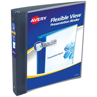 Avery 17676 Polypropylene Flexi-View Binder, 175 Sheets, Gray - Default Title