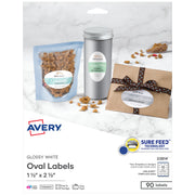 Avery Label, 1 1/2" x 2 1/2", White - 90/Pack