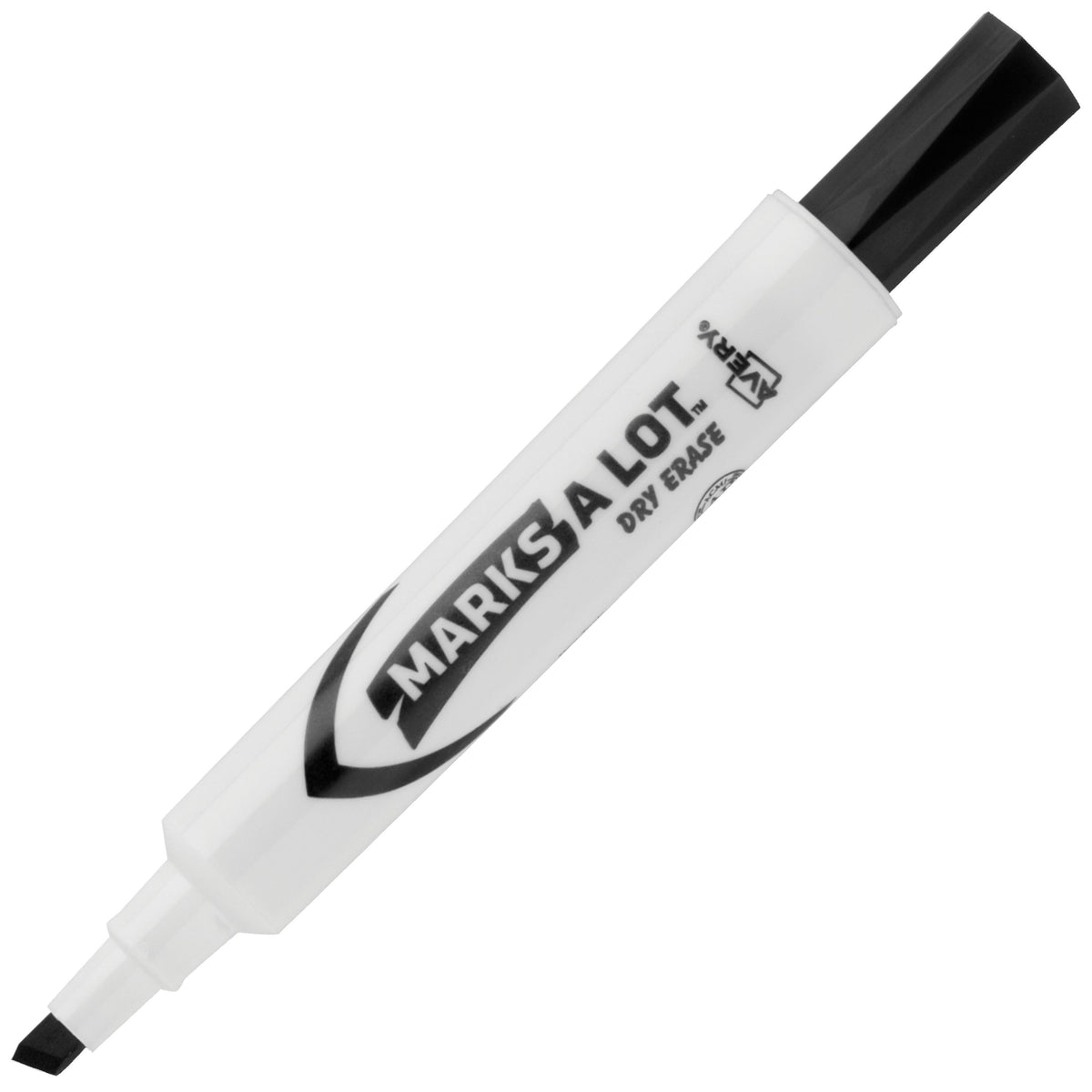 Avery 24408 Dry Erase Marker, Black, 12/Pack - Default Title