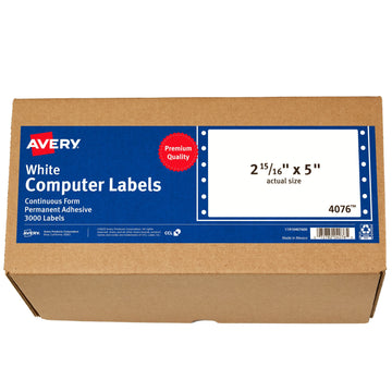 Avery 4076 Label, 2 15/16" x 5", White, 3,000/Box - Default Title