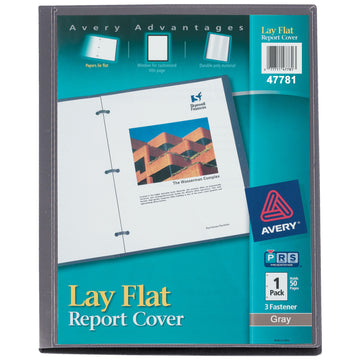 Avery 47781 Plastic Report Cover, 50 Sheets, Gray - Default Title