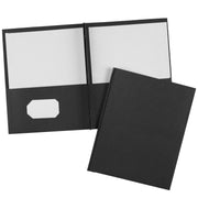 Avery Paper Folder, 70 Sheets, 25/Box - Black