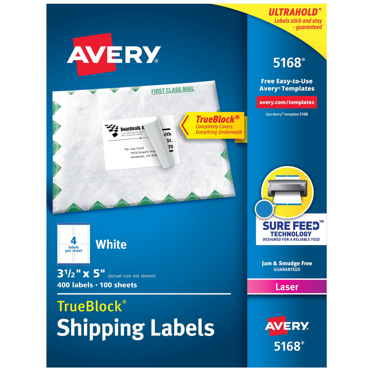 Avery Label, White - 3 1/2"