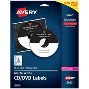 Avery 5692 Paper Label, White, 40/Pack - Default Title